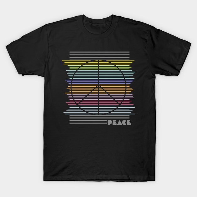 Peace Line T-Shirt by Insomnia_Project